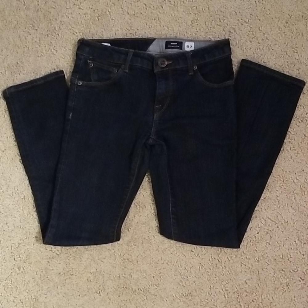 Volcom Men's Riser Slim Tapered Leg Jeans Size 27 EUC